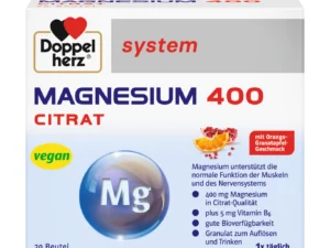 DOPPEL HERZ МАГНЕЗИУМ ЦИТРАТ 400 мг ГРАНУЛИ ЗА РАСТВОРАЊЕ Х 20